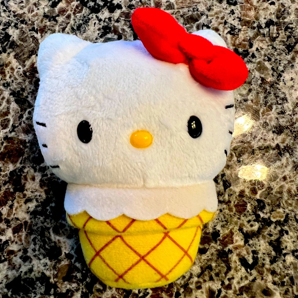 Hello Kitty Ice Cream Cone Plush